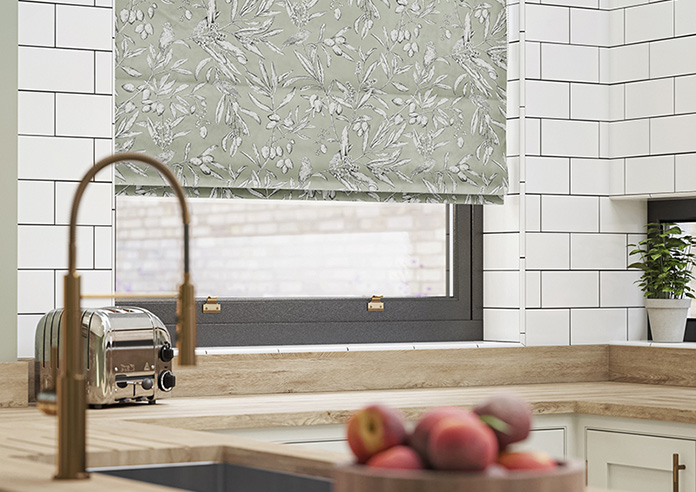 Aviary Velvet, Spruce - Twist&Fit Roman Blind - Image 5
